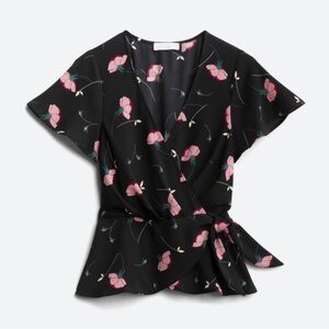 All in Favor Clark Wrap Blouse